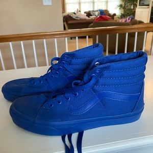 royal blue high top vans
